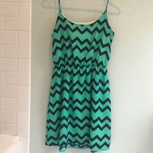 Silky print dress